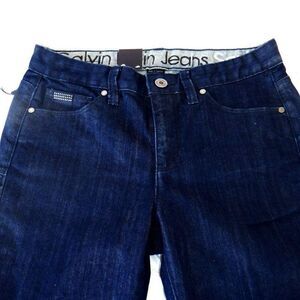Calvin Klein dk blue skinny leg jeans NWT